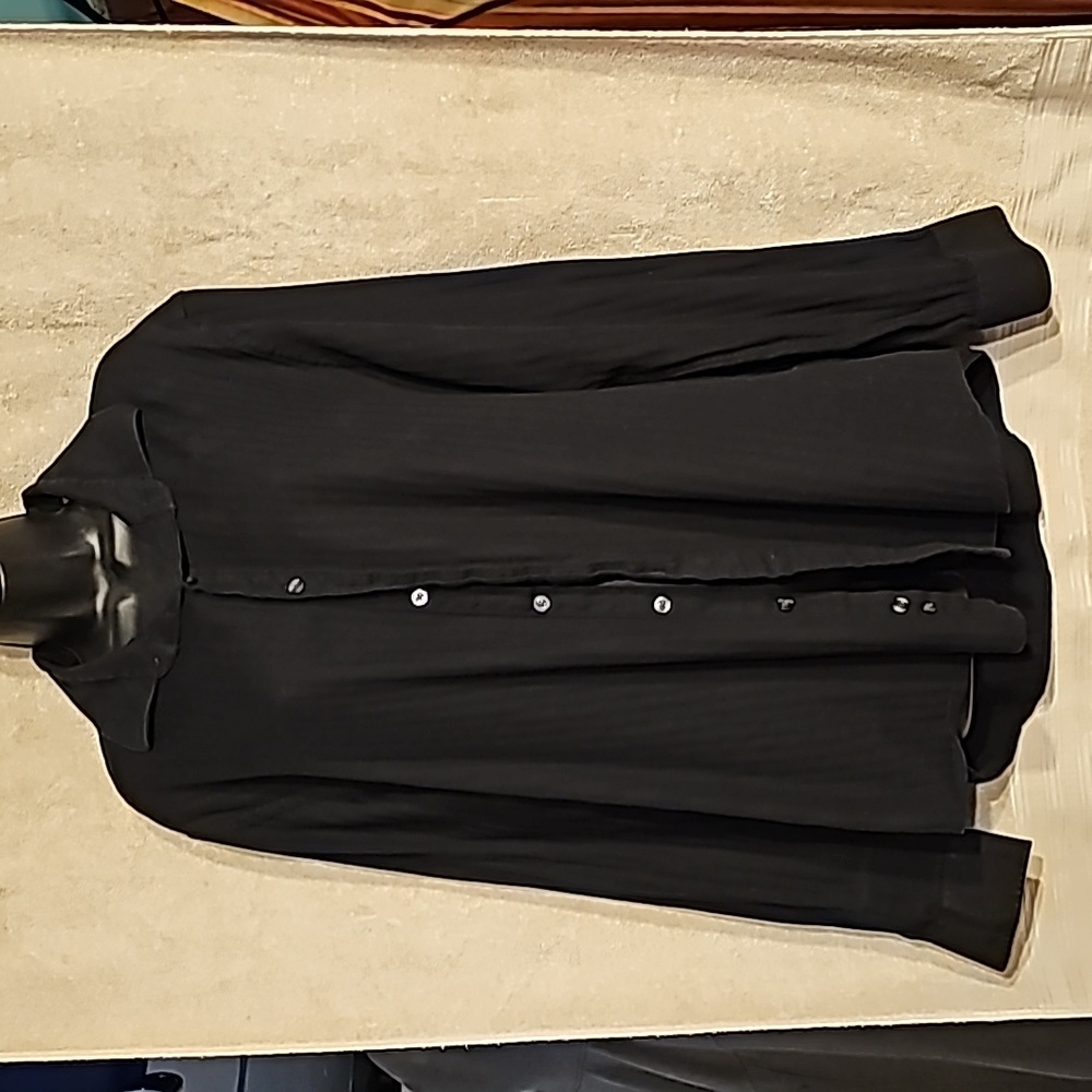 Michael Kors slim fit black dress shirt XL